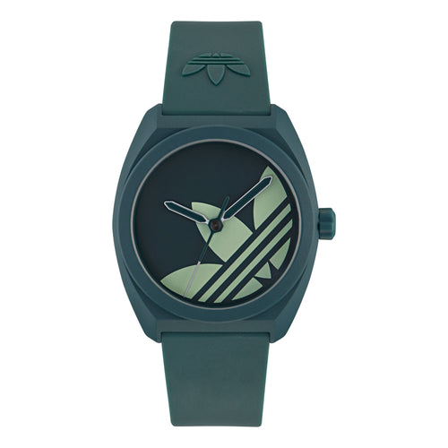 Adidas Unisex Uhr PROJECT THREE Kunststoff grün AOST25541
