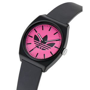 Adidas Unisex Uhr PROJECT TWO Kunststoff schwarz AOST25548