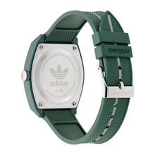 Laden Sie das Bild in den Galerie-Viewer, Adidas Unisex Uhr PROJECT TWO Kunststoff grün AOST26029