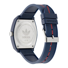 Laden Sie das Bild in den Galerie-Viewer, Adidas Unisex Uhr PROJECT TWO Kunststoff blau AOST26030