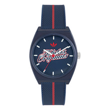Laden Sie das Bild in den Galerie-Viewer, Adidas Unisex Uhr PROJECT TWO Kunststoff blau AOST26030