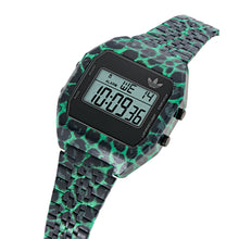 Laden Sie das Bild in den Galerie-Viewer, Adidas Unisex Uhr DIGITAL TWO Edelstahl schwarz-grün AOST26031