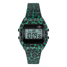 Laden Sie das Bild in den Galerie-Viewer, Adidas Unisex Uhr DIGITAL TWO Edelstahl schwarz-grün AOST26031