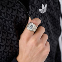 Laden Sie das Bild in den Galerie-Viewer, Adidas Damen Ring Uhr DIGITAL TWO RING Edelstahl silber AOST26037