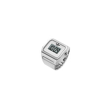 Laden Sie das Bild in den Galerie-Viewer, Adidas Damen Ring Uhr DIGITAL TWO RING Edelstahl silber AOST26037-1
