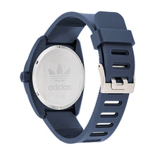 Laden Sie das Bild in den Galerie-Viewer, Adidas Unisex Uhr PROJECT THREE Keramik blau AOST26042