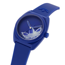 Laden Sie das Bild in den Galerie-Viewer, Adidas Unisex Uhr PROJECT THREE Keramik blau AOST26507