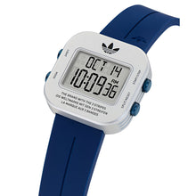 Laden Sie das Bild in den Galerie-Viewer, Adidas Unisex Uhr Digital ADAPTIK ONE Silikon blau AOST26518