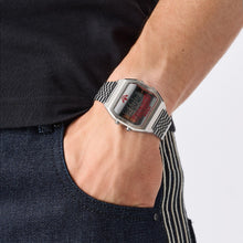 Laden Sie das Bild in den Galerie-Viewer, Adidas Unisex Uhr DIGITAL TWO Edelstahl silber AOST26522