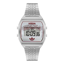 Laden Sie das Bild in den Galerie-Viewer, Adidas Unisex Uhr DIGITAL TWO Edelstahl silber AOST26522