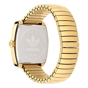 Adidas Unisex Uhr RETRO WAVE ONE Edelstahl gold AOSY24024