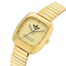 Laden Sie das Bild in den Galerie-Viewer, Adidas Unisex Uhr RETRO WAVE ONE Edelstahl gold AOSY24024