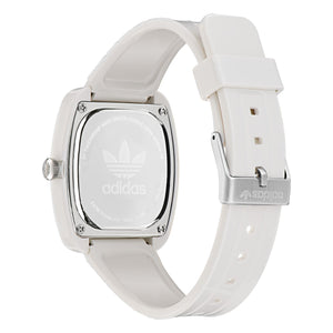 Adidas Unisex Uhr RETRO WAVE ONE Keramik weiß AOSY24030