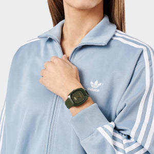 Adidas Unisex Uhr RETRO WAVE ONE Keramik grün AOSY24031