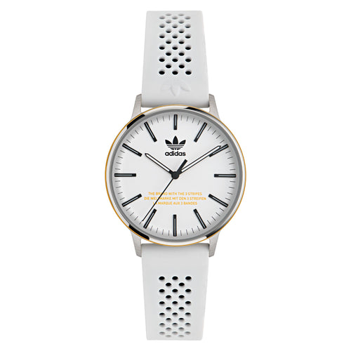 Adidas Unisex Uhr CODE ONE Silikon weiß AOSY24046