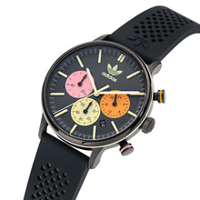 Laden Sie das Bild in den Galerie-Viewer, Adidas Unisex Uhr CODE ONE CHRONO Silikon schwarz AOSY24084