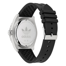 Laden Sie das Bild in den Galerie-Viewer, Adidas Herren Uhr Edelstahl Silikon schwarz AOSY25021