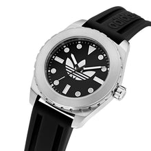 Laden Sie das Bild in den Galerie-Viewer, Adidas Herren Uhr Edelstahl Silikon schwarz AOSY25021