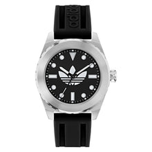Laden Sie das Bild in den Galerie-Viewer, Adidas Herren Uhr Edelstahl Silikon schwarz AOSY25021