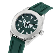 Laden Sie das Bild in den Galerie-Viewer, Adidas Herren Uhr Edelstahl Silikon grün AOSY25022