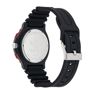 Adidas Unisex Uhr DISCOVERER TWO Silikon schwarz AOSY25514