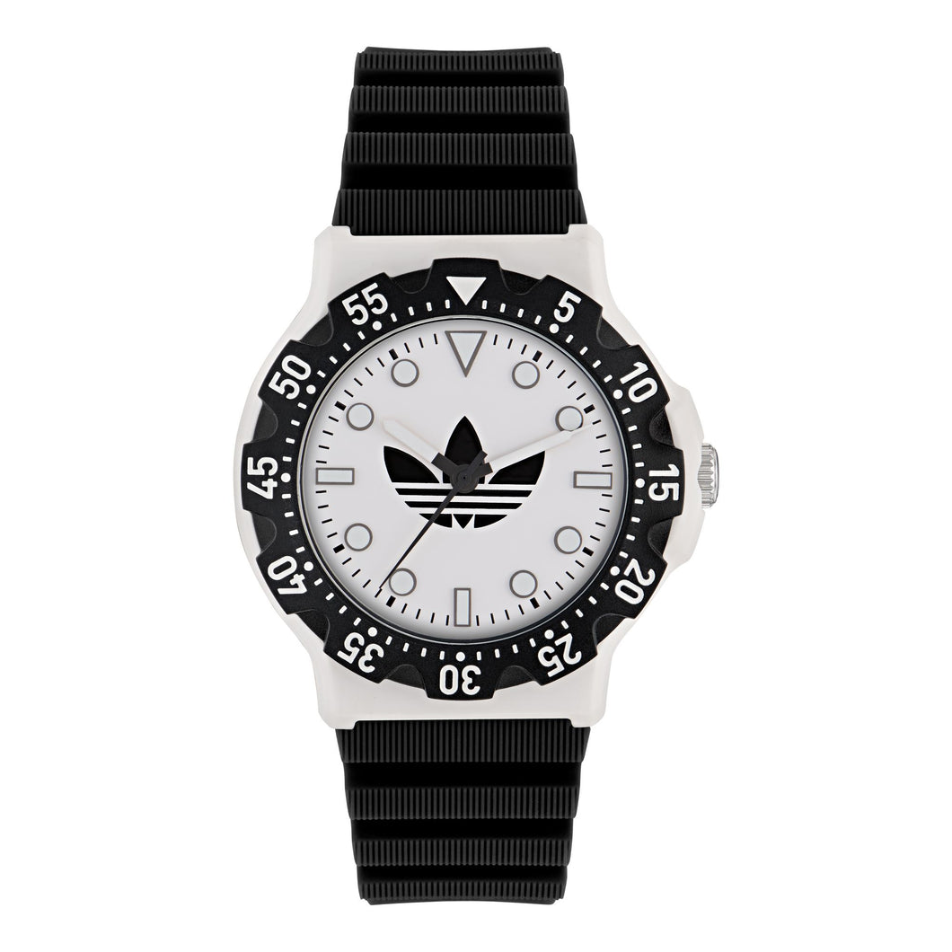 Adidas Unisex Uhr DISCOVERER TWO Silikon schwarz AOSY25516