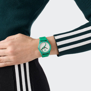 Adidas Unisex Uhr GAME TWO Silikon grün AOSY25519
