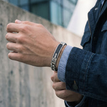 Laden Sie das Bild in den Galerie-Viewer, G-STAR Herren Armband Armkette Edelstahl silber Mtrx GSJ.105.02