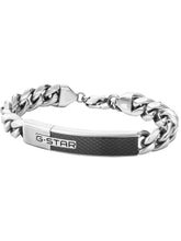Laden Sie das Bild in den Galerie-Viewer, G-STAR Herren Armband Armkette Edelstahl silber Mtrx GSJ.105.02