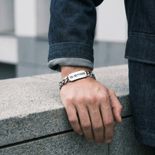 Laden Sie das Bild in den Galerie-Viewer, G-STAR Herren Armband Armkette Edelstahl silber Incisio GSJ.106.04