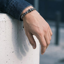 Laden Sie das Bild in den Galerie-Viewer, G-STAR Herren Armband Nylon Edelstahl DualShield GSJ.108.01
