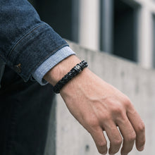 Laden Sie das Bild in den Galerie-Viewer, G-STAR Herren Armband Nylon Edelstahl DualShield GSJ.108.02