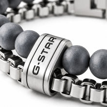Laden Sie das Bild in den Galerie-Viewer, G-STAR Herren Armband Edelstahl Perlen Tether02R GSJ.110.01