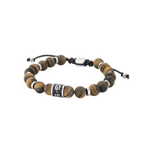 Laden Sie das Bild in den Galerie-Viewer, G-STAR Herren Armband Textil Perlen Edelstahl  Elnode GSJ.111.02