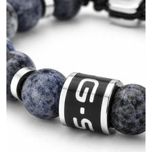 Laden Sie das Bild in den Galerie-Viewer, G-STAR Herren Armband Textil Perlen Edelstahl  Elnode GSJ.111.03