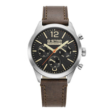 Laden Sie das Bild in den Galerie-Viewer, G-STAR Herren Analog Uhr Multifunktionuhr Leder Originals GSW.504.01
