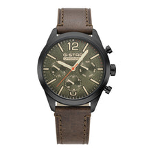 Laden Sie das Bild in den Galerie-Viewer, G-STAR Herren Analog Uhr Multifunktionuhr Leder Originals GSW.504.03