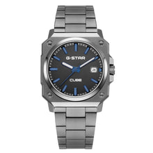 Laden Sie das Bild in den Galerie-Viewer, G-STAR Herren Analog Uhr Armbanduhr Leder Cube GSW.508.07