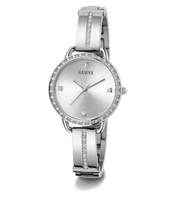 Guess Damen Uhr Armbanduhr BELLINI GW0022L1-1 Edelstahl silber