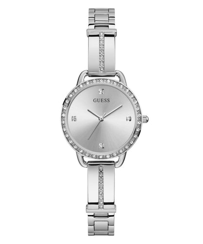 Guess Damen Uhr Armbanduhr BELLINI GW0022L1-1 Edelstahl silber