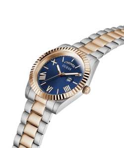 Guess Herren Uhr Armbanduhr CONNOISSEUR GW0265G12 Edelstahl bicolor
