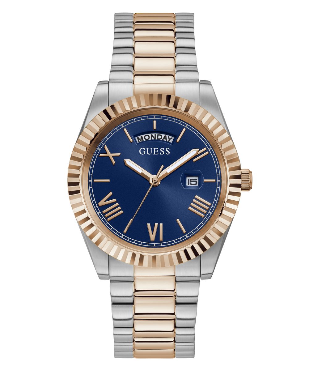 Guess Herren Uhr Armbanduhr CONNOISSEUR GW0265G12-1 Edelstahl bicolor