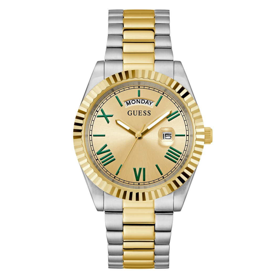 Guess Herren Uhr Armbanduhr GD CONNOISSEUR GW0265G14 Edelstahl bicolor