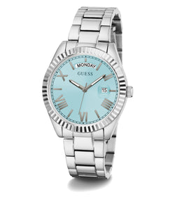 Guess Damen Uhr Armbanduhr LUNA GW0308L4 Edelstahl silber