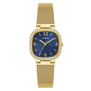Guess Damen Uhr Armbanduhr TAPESTRY GW0354L6 Edelstahl gold