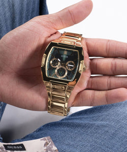 Guess Herren Uhr Armbanduhr PHOENIX GW0456G3 Edelstahl gold