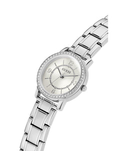 Guess Damen Uhr Armbanduhr MELODY GW0468L1 Edelstahl silber