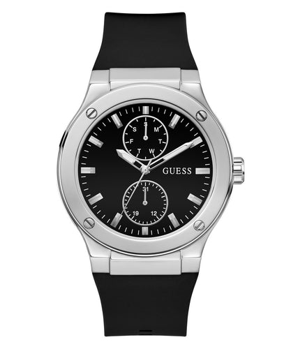 Guess Herren Uhr Armbanduhr Analog JET GW0491G3 Silikon