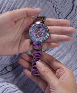 Guess Damen Uhr Armbanduhr LILY GW0528L4 Edelstahl Regenbogenfarben