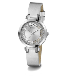 Guess Damen Uhr Armbanduhr CRYSTAL CLEAR GW0535L3 Leder